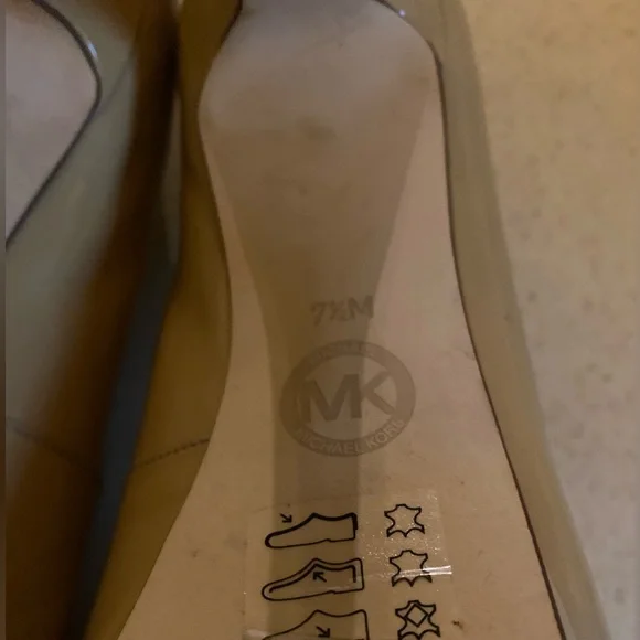 michael kors yasmine platform nude heels size 7 1/2 - Picture 5 of 5